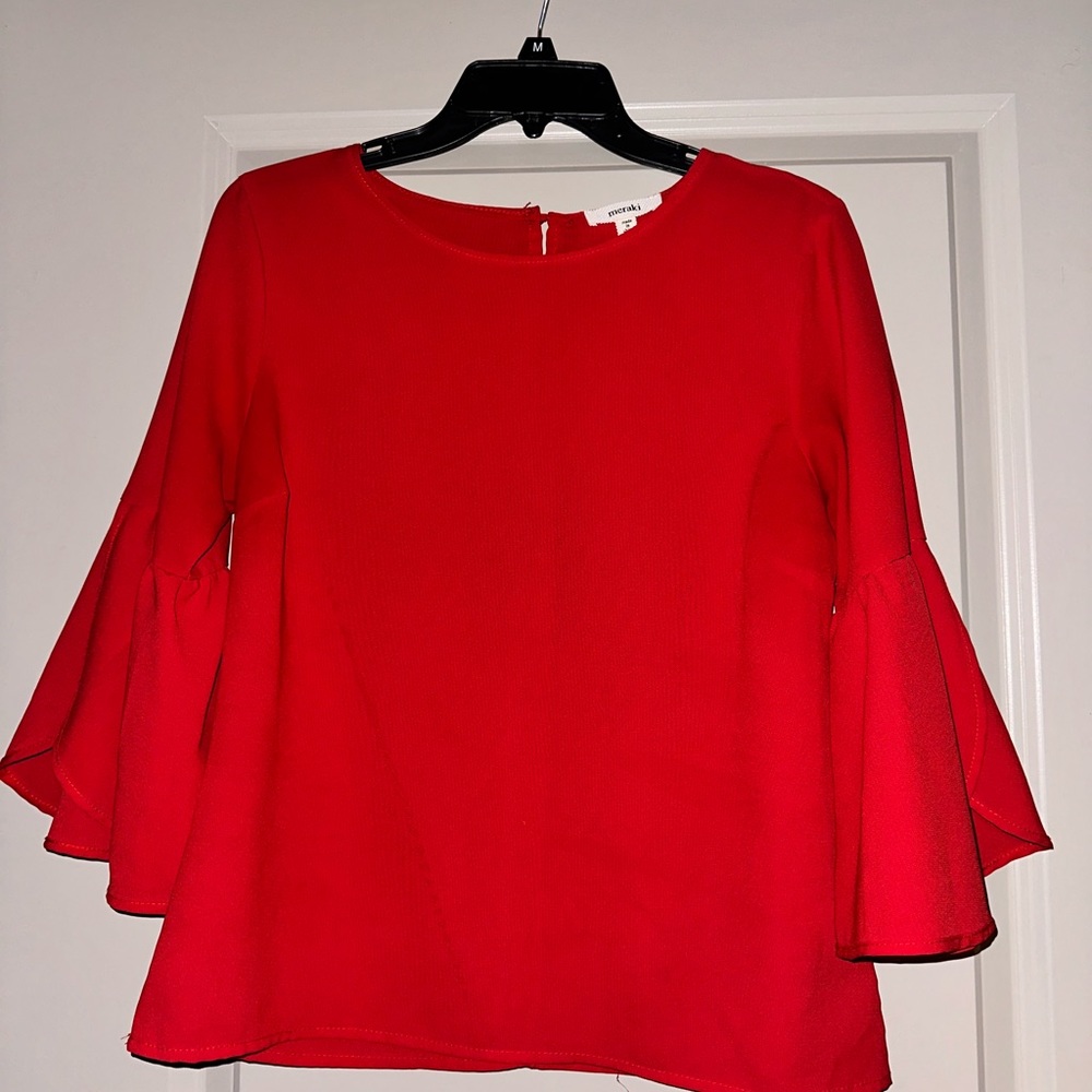 Red dressy shirt